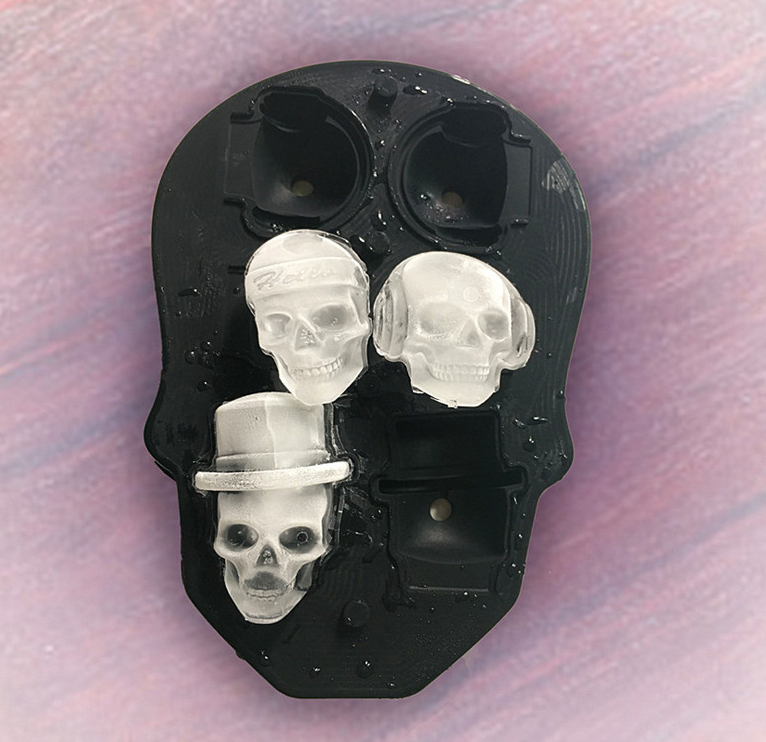 Fancy Skulls Ice Cubes