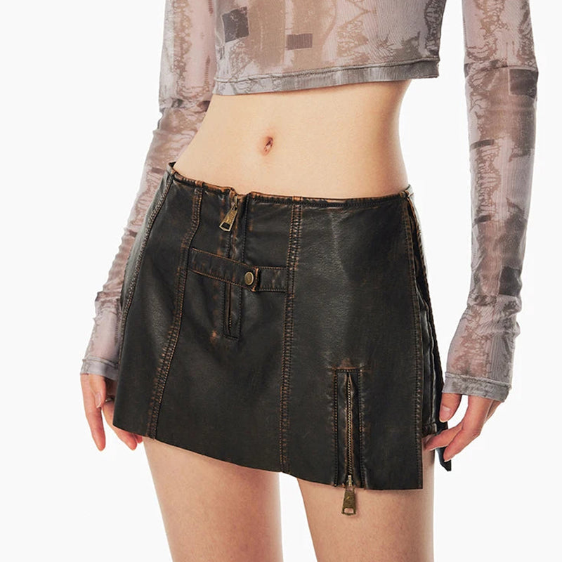 Women's Leather Skirt