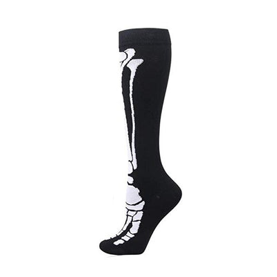 Skull Knee Socks