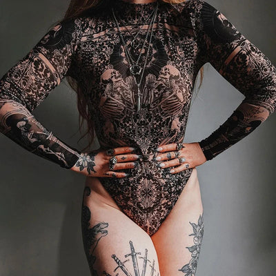 Women's Gothic Bodysuit