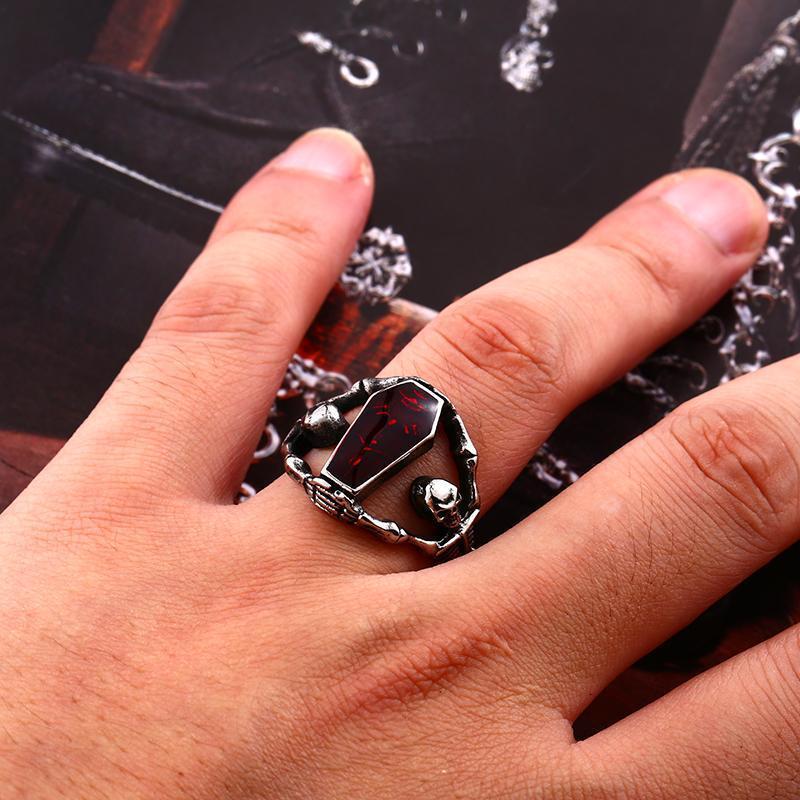 Skull Coffin Ring