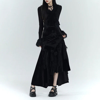 Gothic Velvet Skirt