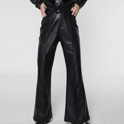 Leather Flare Pants