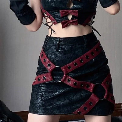 Leather Mini Skirt