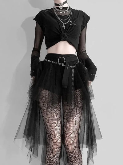 Gothic Mesh Skirt