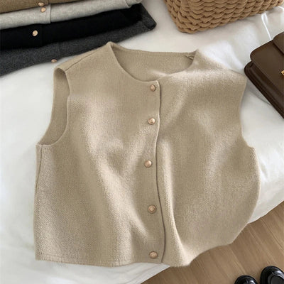 Women's Sleeveless Cardigan