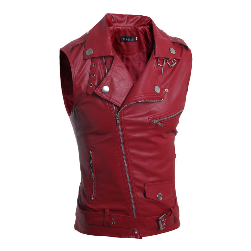 Men's Leather Vest