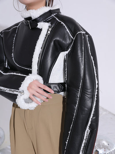 Fur Lined Leather Shearling Jacket