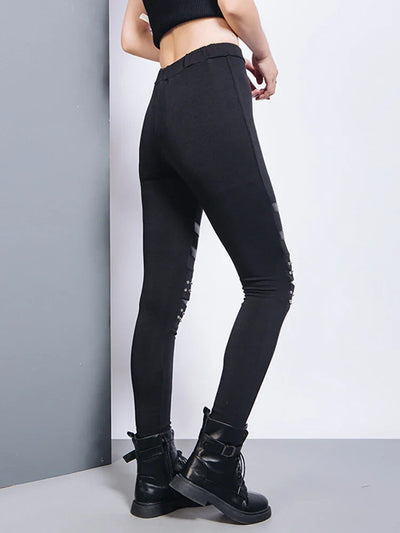 Women's Gothic Casual Pants Black