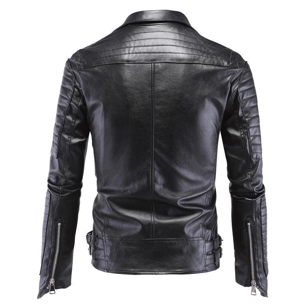 Black Leather Men's Jacket