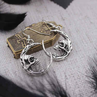 Moon Skull Earrings