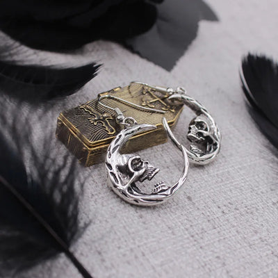 Moon Skull Earrings