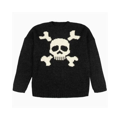 Men's Skull Sweater Black