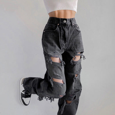 Ripped Gothic Jeans