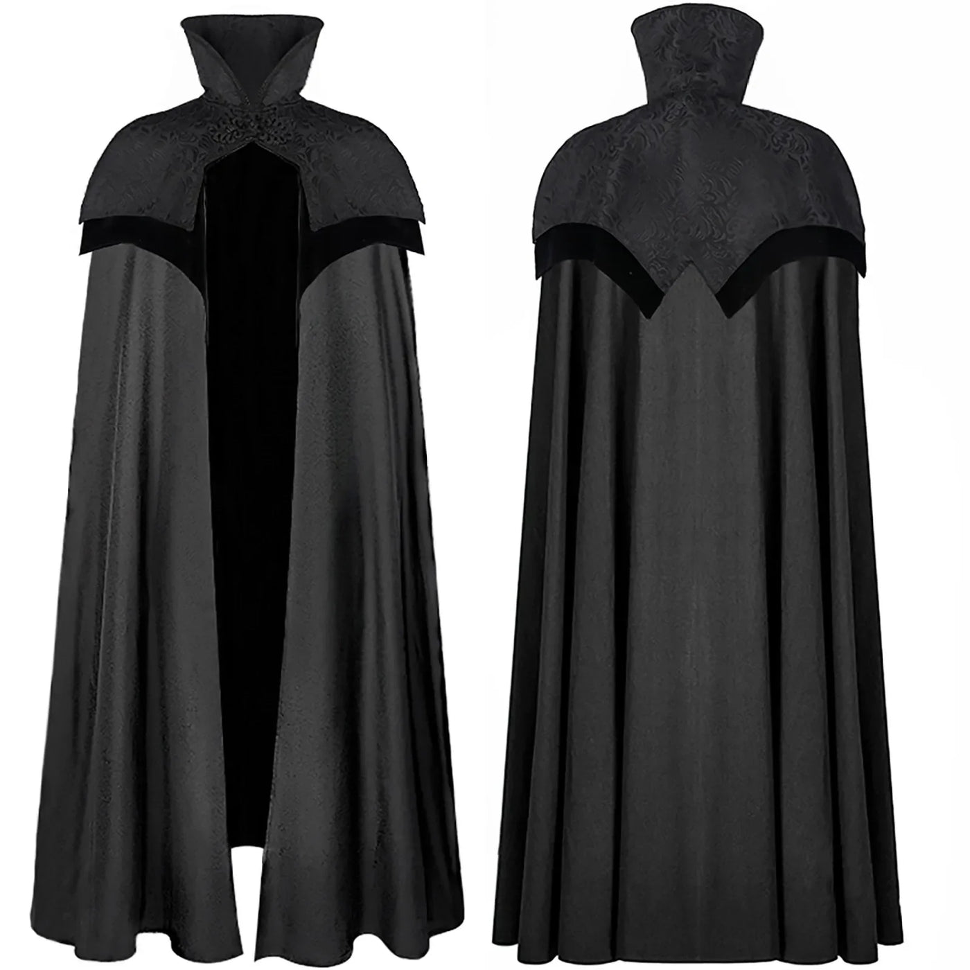 Men's Gothic Cloak Black