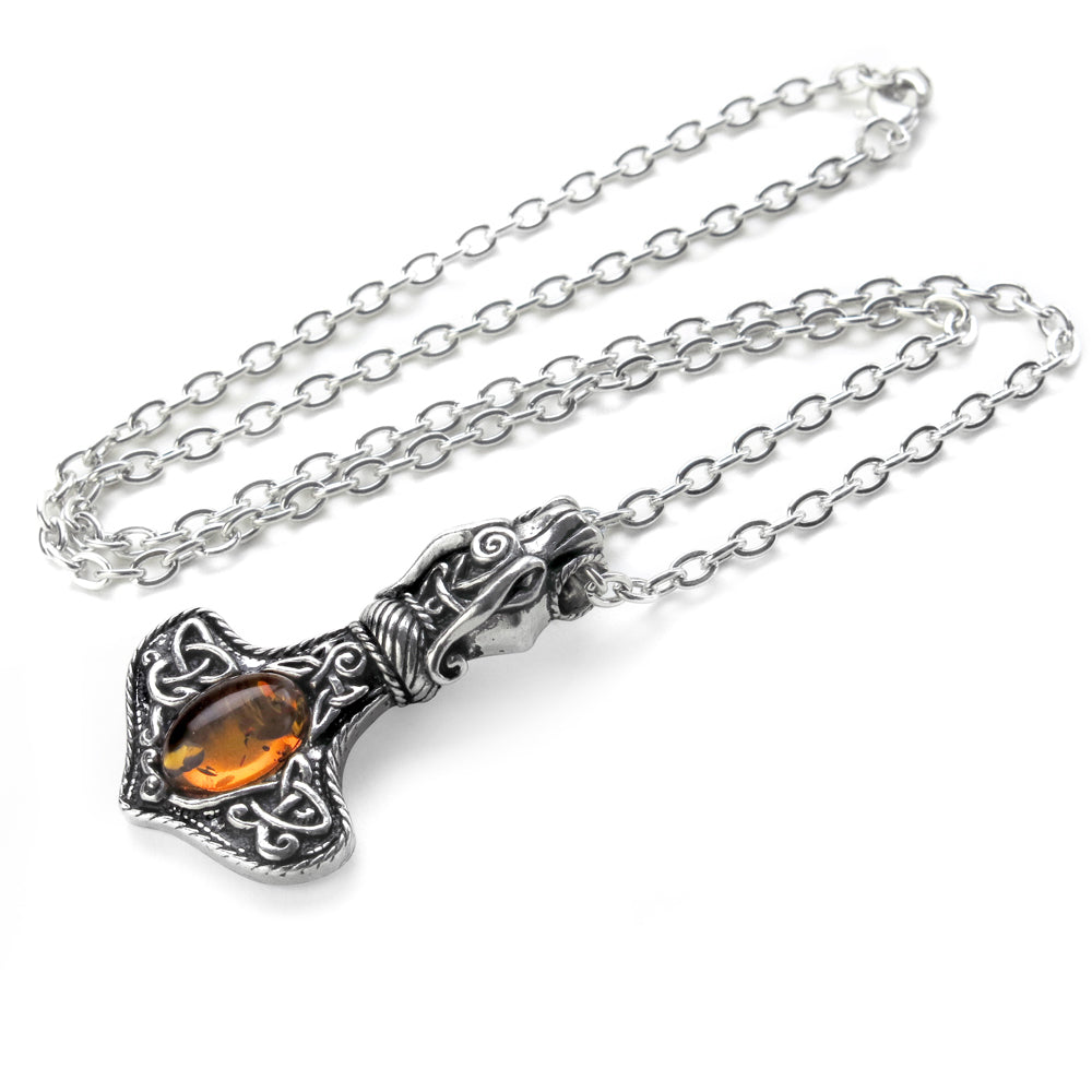 Amber Thorhammer Pendant