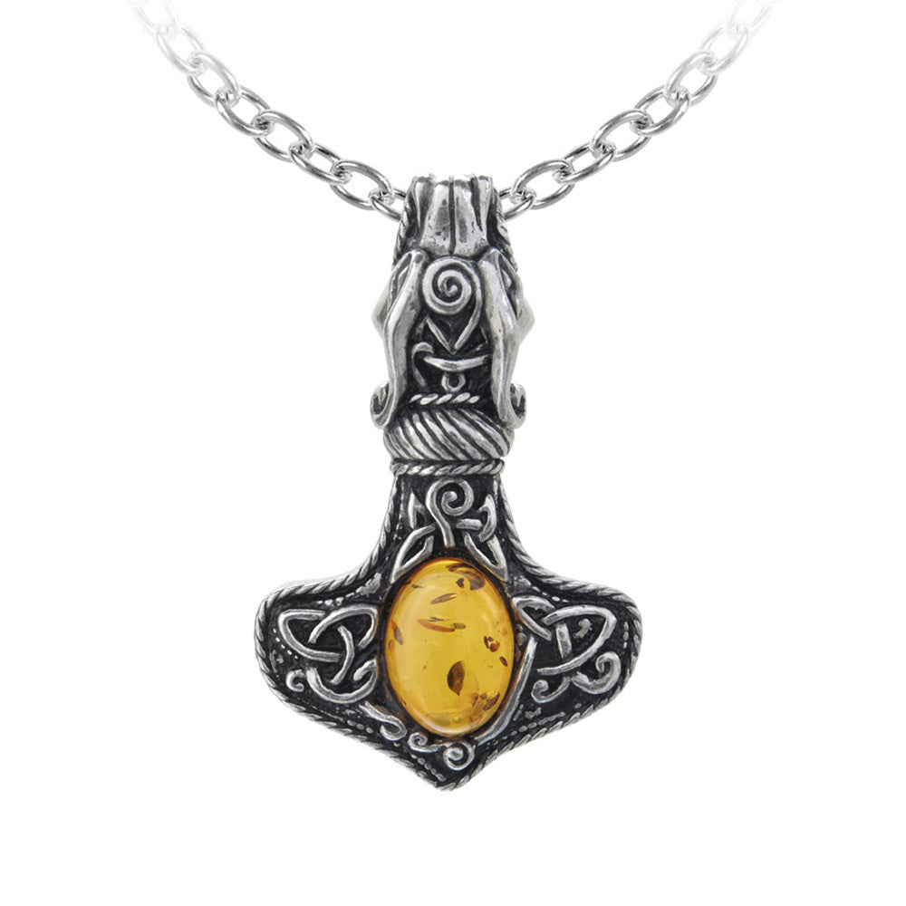 Amber Thorhammer Pendant