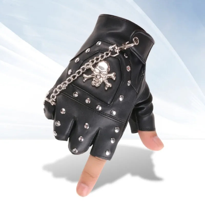 Fingerless Biker Gloves