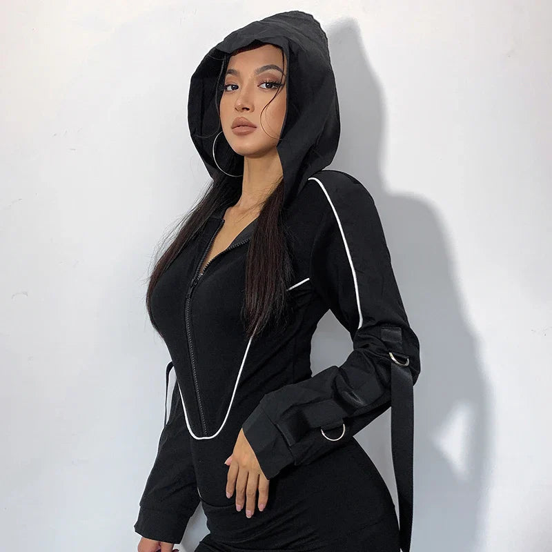 Women's Hooded Bodysuit