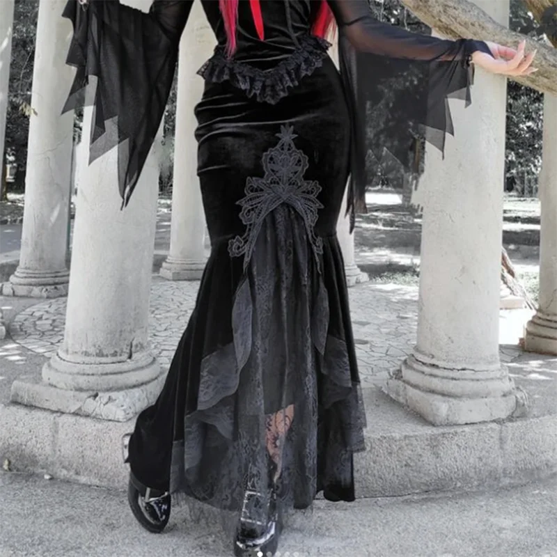 Gothic Velvet Skirt