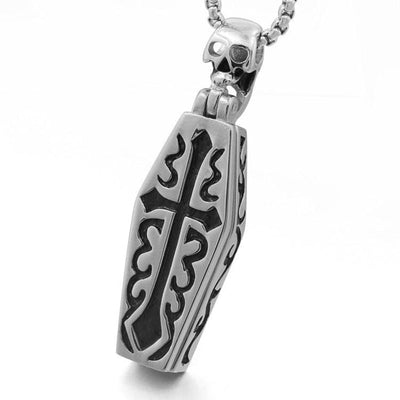 Stainless Steel Coffin Necklace