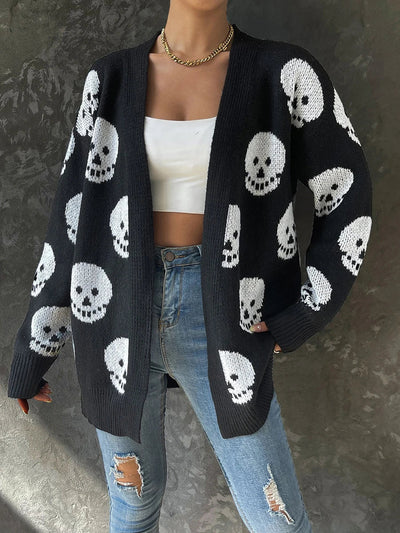 Women's Skull Cardigan