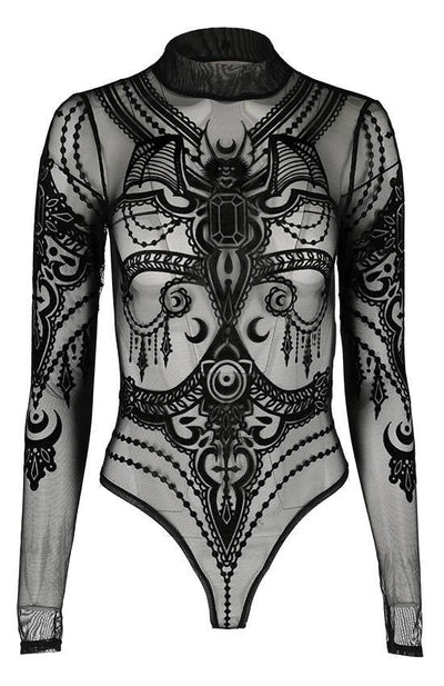 Bejewelled Bat Bodysuit