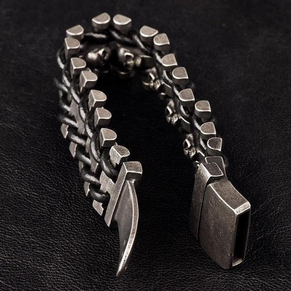 Stainless Steel Skull Bracelet