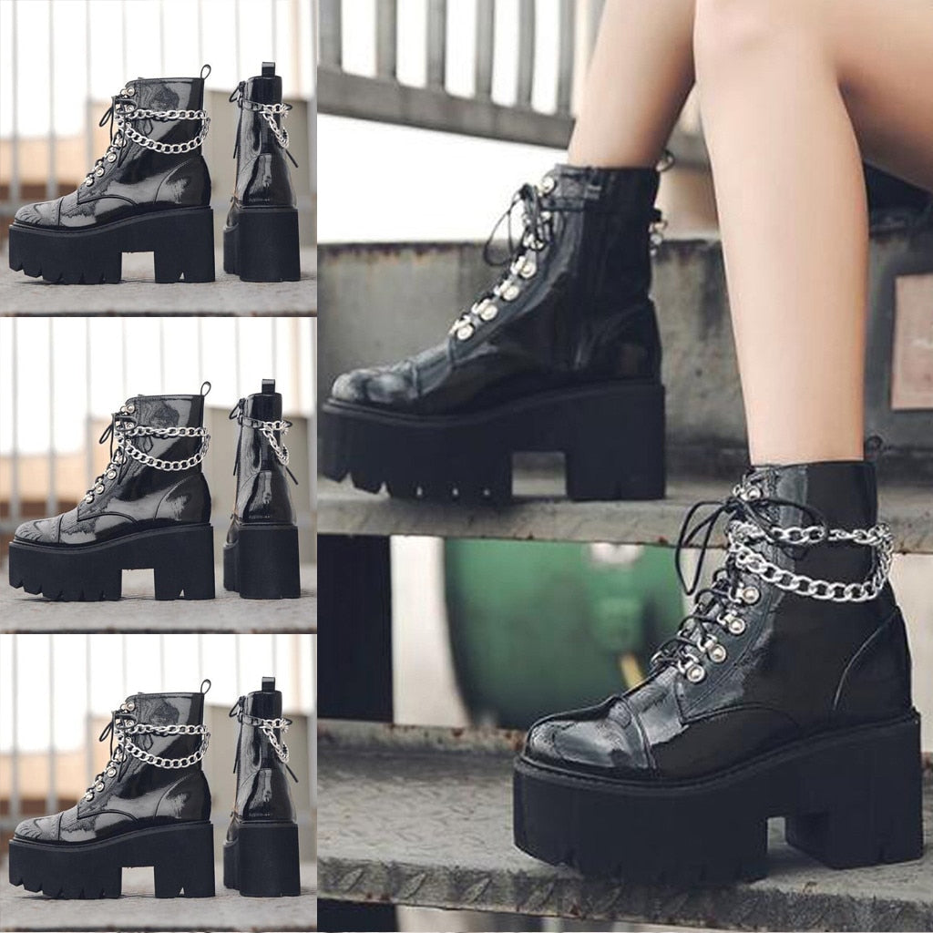 The Ankle Chain Boots