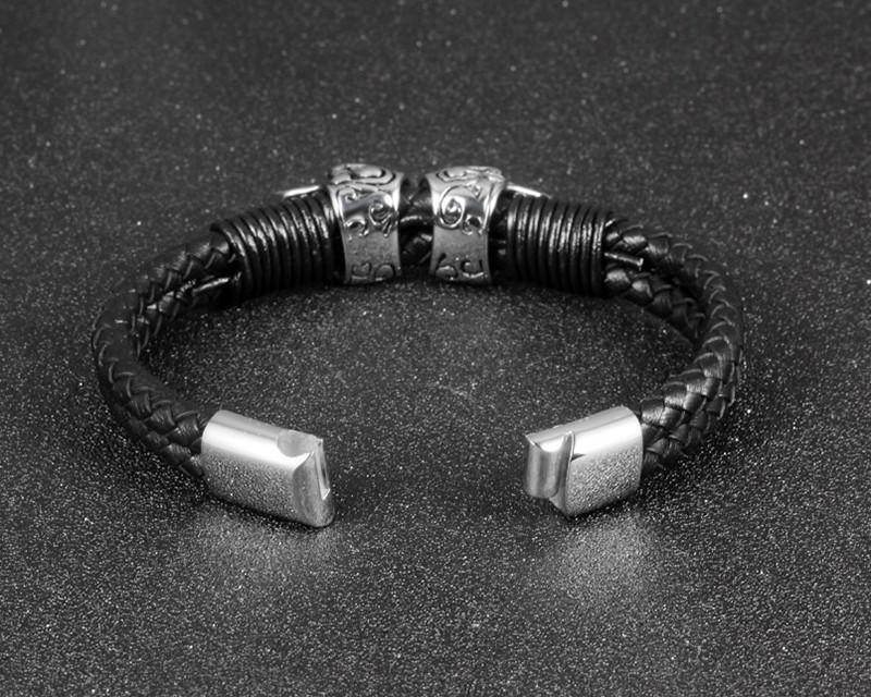 Braided Skull Bracelet