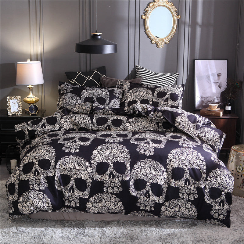 Black Sugar Skulls Bedding