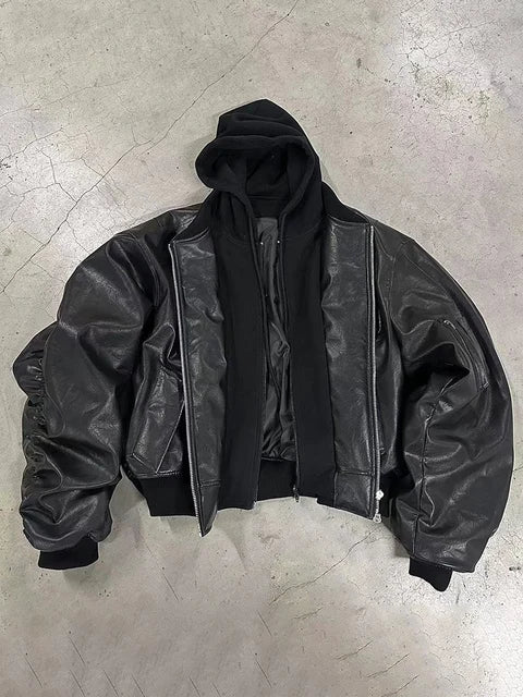 Men's Leather Bomber