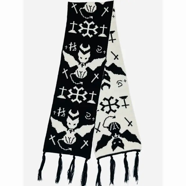 Women's Gothic Scarf Black