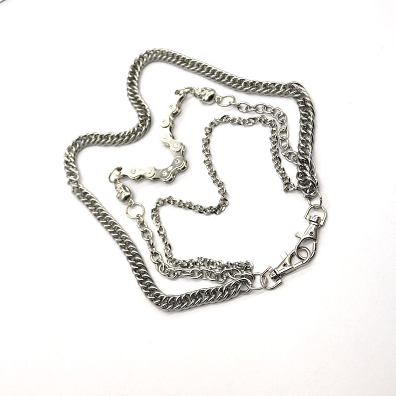 Silver Skull Belt Chain